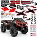 ATV Graphics Decals Stickers For Can-am Outlander XMR 1000R